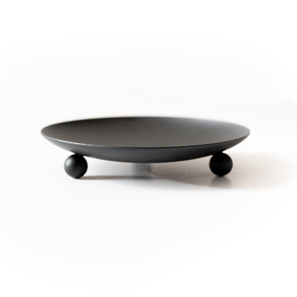 Black Wrought Iron Trivet & Candle Holder