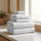 Georgiana Turkish Cotton Ribbed Bath Towel Set – 6 Piece