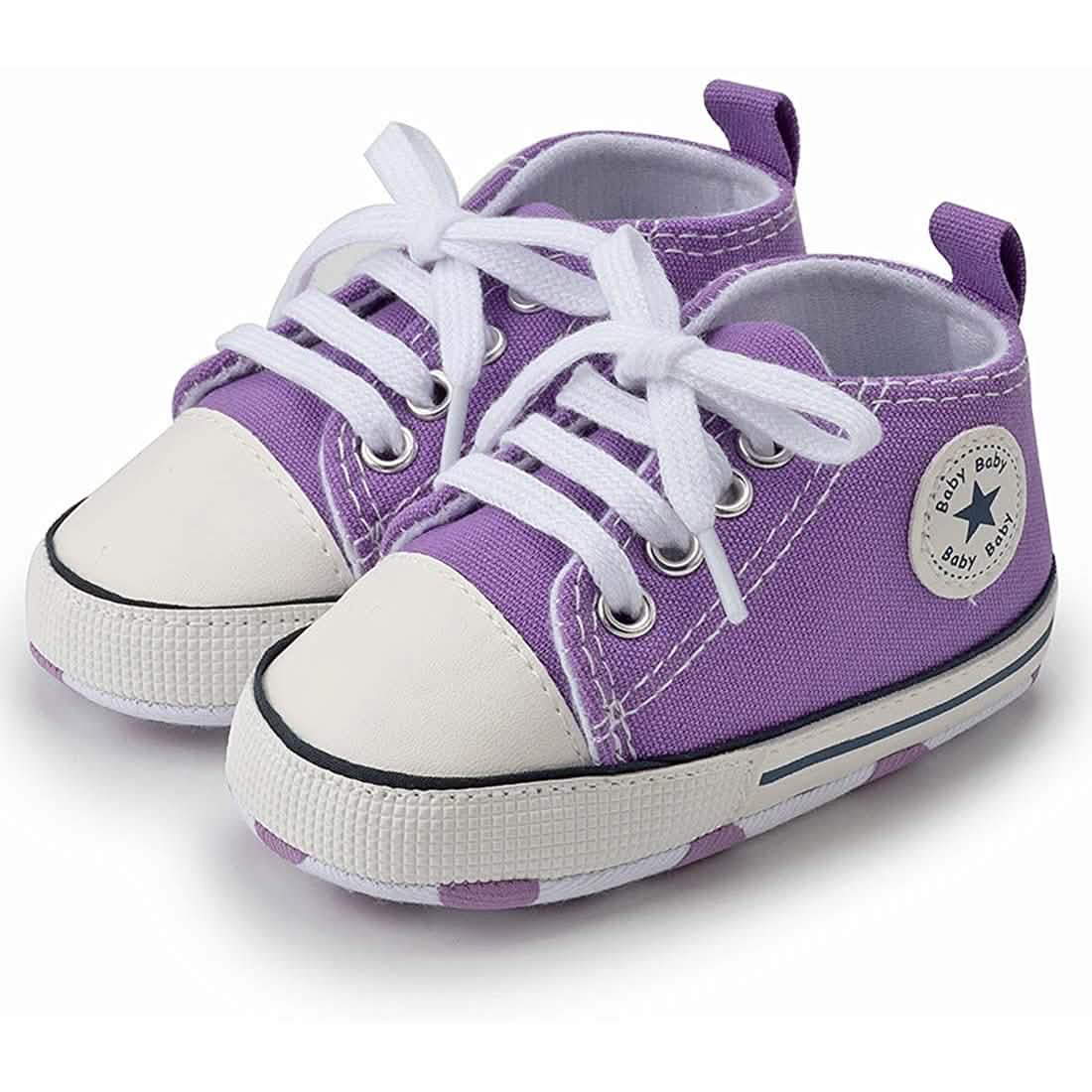 Baby Boys’ Denim High-Top Sneakers – 3–18 Months