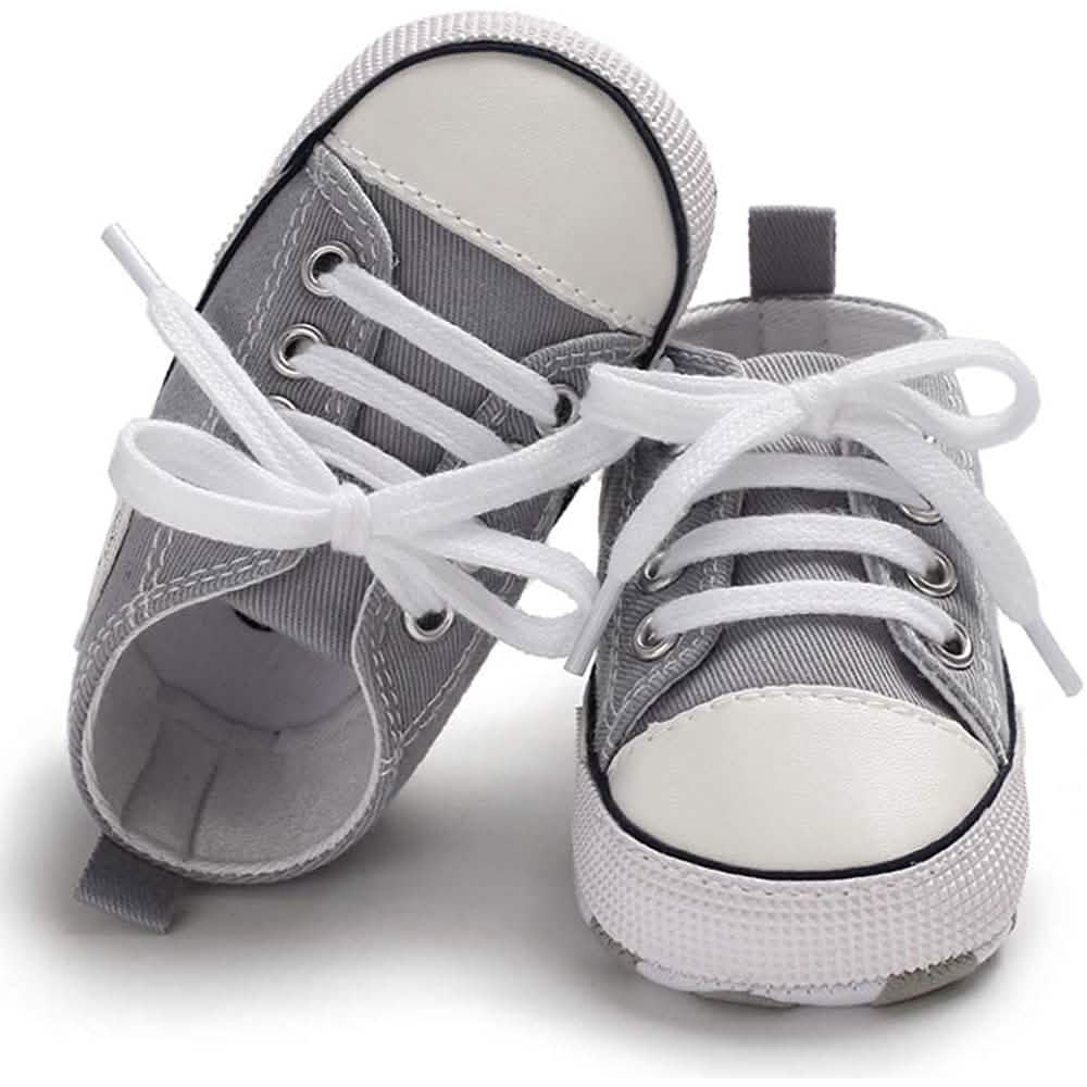 Baby Boys’ Denim High-Top Sneakers – 3–18 Months