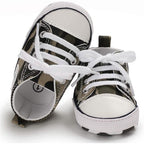 Baby Boys’ Denim High-Top Sneakers – 3–18 Months