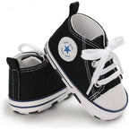Baby Boys’ Denim High-Top Sneakers – 3–18 Months