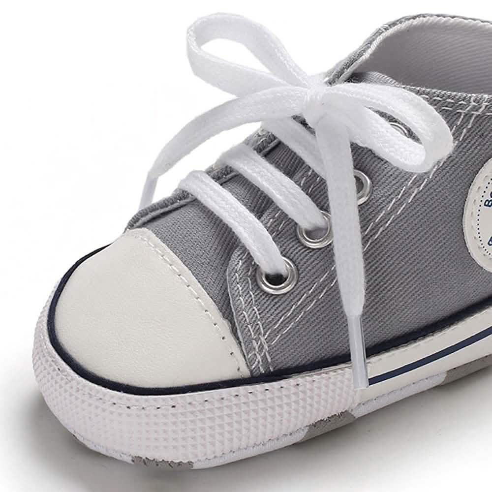 Baby Boys’ Denim High-Top Sneakers – 3–18 Months
