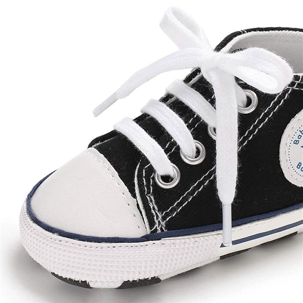 Baby Boys’ Denim High-Top Sneakers – 3–18 Months