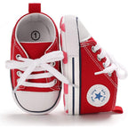 Baby Boys’ Denim High-Top Sneakers – 3–18 Months