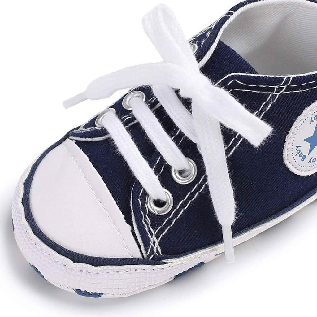 Baby Boys’ Denim High-Top Sneakers – 3–18 Months