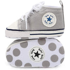 Baby Boys’ Denim High-Top Sneakers – 3–18 Months