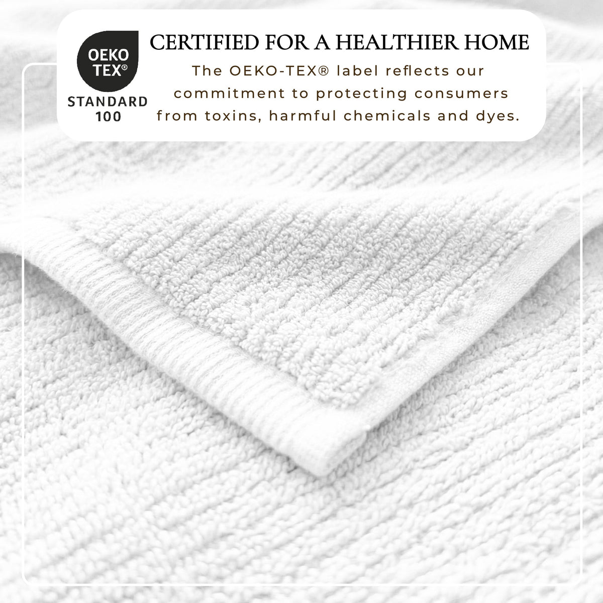 Georgiana Turkish Cotton Ribbed Bath Towel Set – 6 Piece