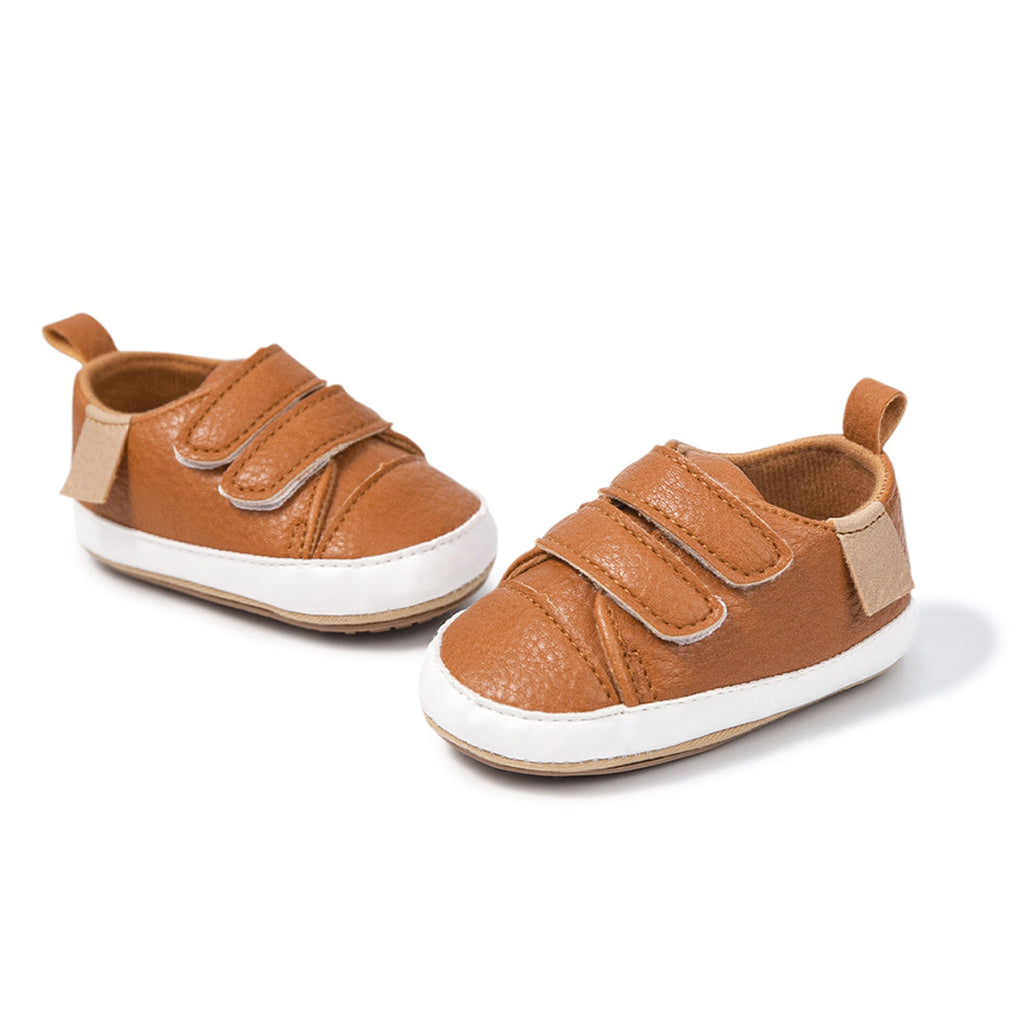 Baby Boys’ Brown Casual Sneakers – Soft Anti-Slip Style