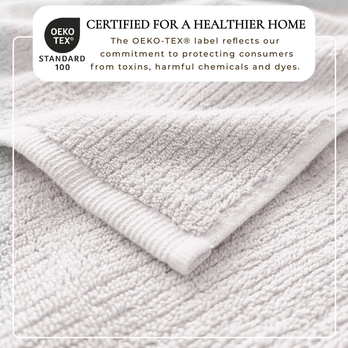 Georgiana Turkish Cotton Ribbed Bath Towel Set – 6 Piece