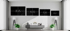 Spa Candle Orchid And Stones Glass Wall Art